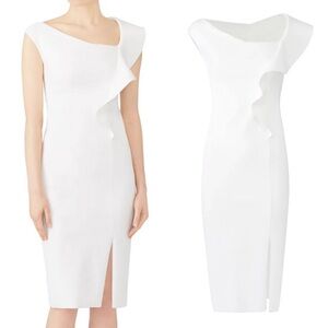 Chiara Boni La Petite Robe Imani Ruffle Sheath Dress in Size 42